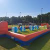 Bubbel voetbal met opblaasbare boarding