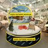 EigenontwerpSnowglobe Snowglobe levensgroot 3,5m. Incl. op- en afbouw en 3 uur begeleiding