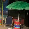 Raffia parasol