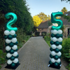 Ballonnenpilaar met cijfers