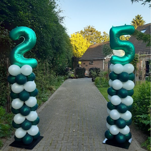 Ballonnenpilaar met cijfers
