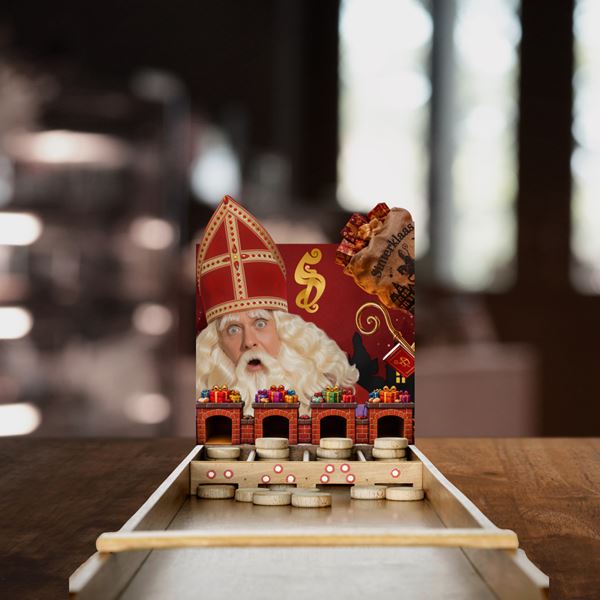 Reuzesjoelbaksinterklaas Reuze sjoelbak Sinterklaas