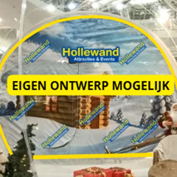 achterwand snowglobe Achterwand personaliseren Snowglobe