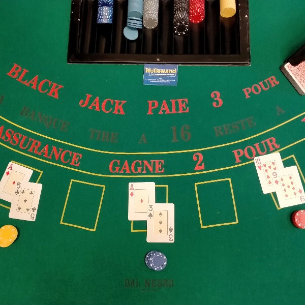 Casino Blackjack tafelblad